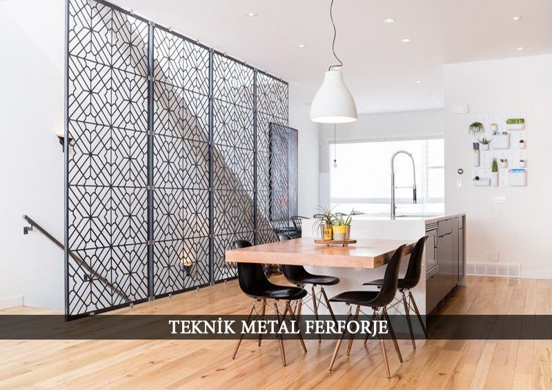 LAZER KESİM DEKORATİF DEMİR PARAVAN MODELLERİ